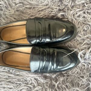 Black Leather Loafers